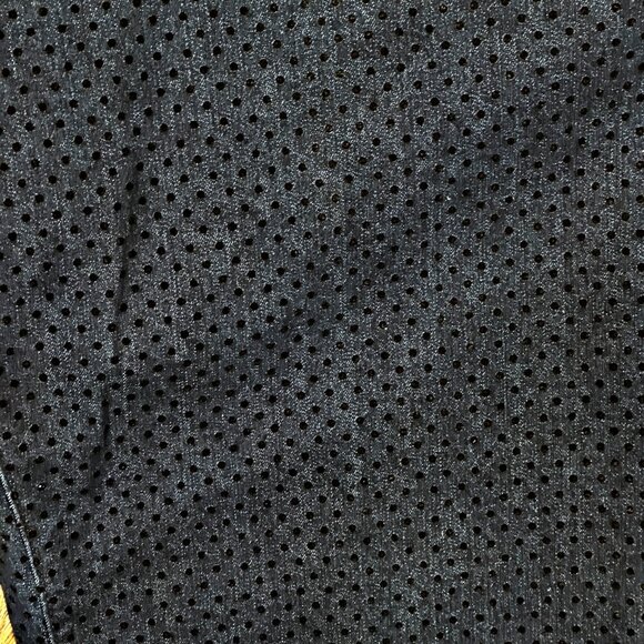 Woman Within Jeans Plus Size 26W Blue Denim Black Polka Dots Comfort Stretch - Picture 4 of 10